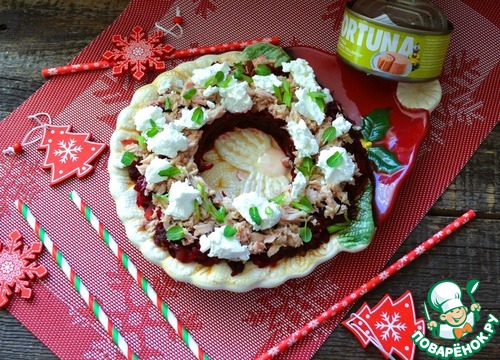 Свекольный салат с тунцом и фетой Свекольный салат с тунцом и фетой