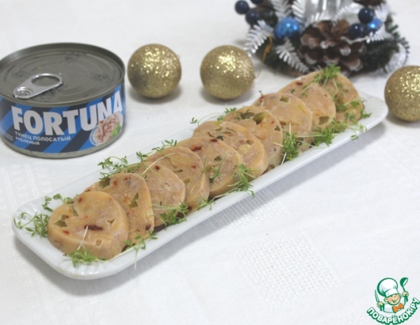 Сырный рулет с тунцом Сырный рулет с тунцом