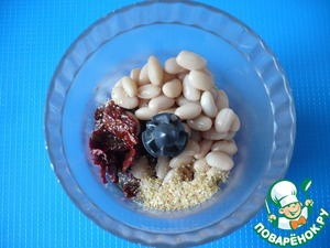 Закуска с тунцом на лепешке