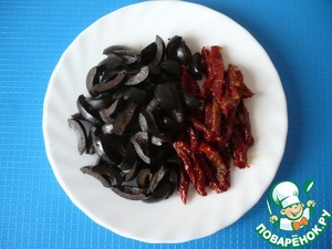 Закуска с тунцом на лепешке