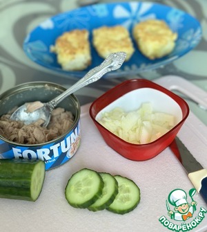 Закуска «Тунец на рисовой подушке»