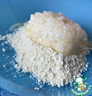 Закуска «Тунец на рисовой подушке»