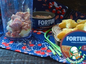 Закусочный паштет с копчёным тунцом