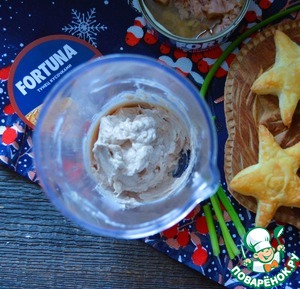 Закусочный паштет с копчёным тунцом