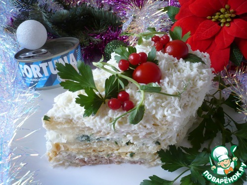 Закусочный торт "Снежный сугроб" Закусочный торт "Снежный сугроб"