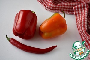 Запеченные перцы с соусом тоннато Запеченные перцы с соусом тоннато