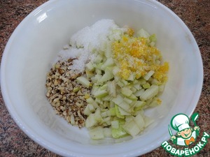 Булочки с яблоками и орехами Булочки с яблоками и орехами