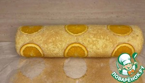 Апельсиновый рулет с апельсиновым кремом Апельсиновый рулет с апельсиновым кремом