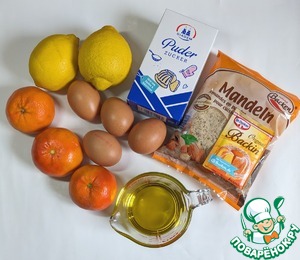 Лимонно-мандариновый миндальный пирог Лимонно-мандариновый миндальный пирог