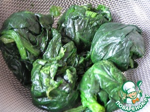 Фриттата с лососем и шпинатом