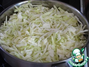 Капустная запеканка с фаршем и грибами