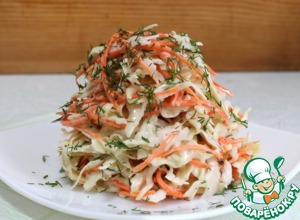 Салат из капусты и моркови "Простой"