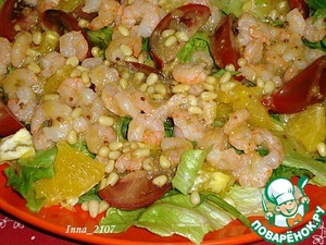 Салат с креветками