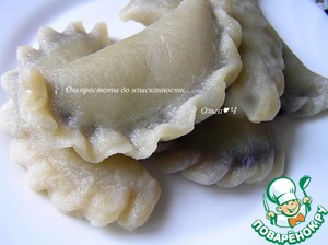 Вареники с черникой подшофе