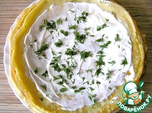 Блинчики с курицей и апельсином