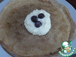 Блинная запеканка с творогом и вишней Блинная запеканка с творогом и вишней