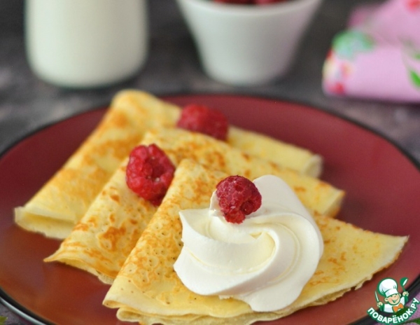 Блины на сливках