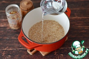 Дроблёная полба с морковью и луком