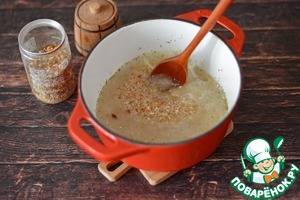 Дроблёная полба с морковью и луком