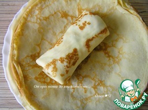 Блинчики с курицей и апельсином