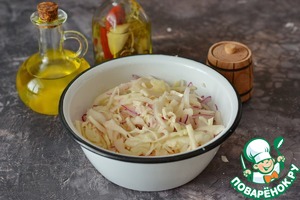 Капустный салат с кукурузой