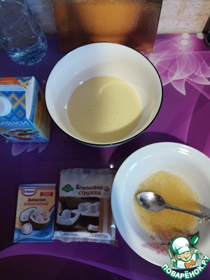 Кокосовый мусс для торта