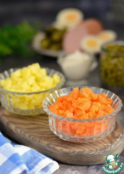 Овощи для "Оливье" за 15 минут Овощи для "Оливье" за 15 минут