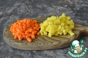 Овощи для "Оливье" за 15 минут Овощи для "Оливье" за 15 минут