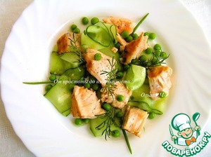 Салат с лососем "Весна"