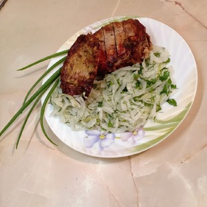 Свиные стейки на углях Свиные стейки на углях