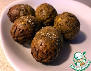 Овсяные "яйца" в сферических формочках