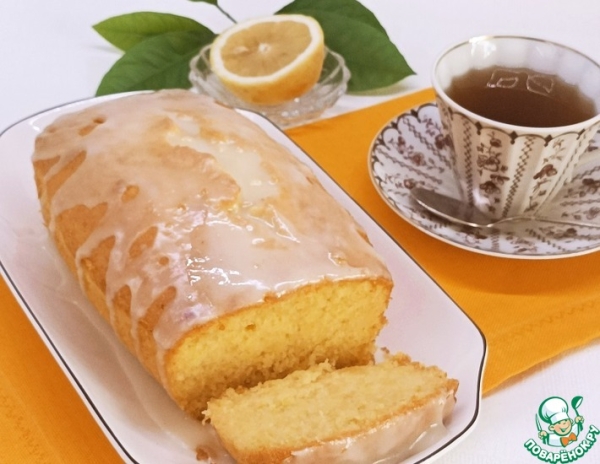 Глазированный лимонный пирог