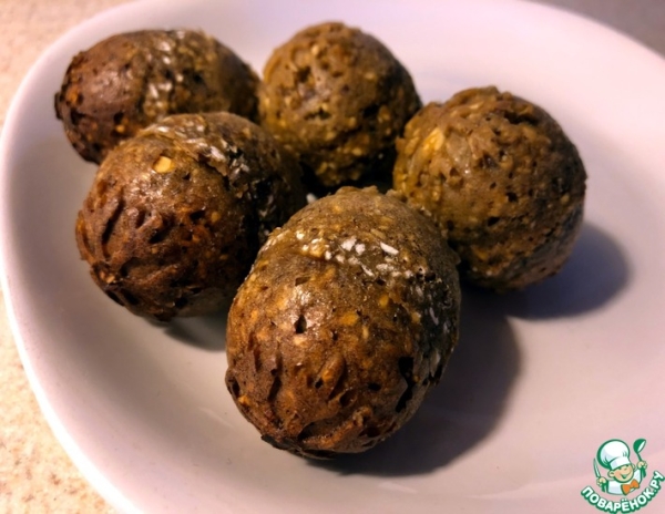 Овсяные "яйца" в сферических формочках