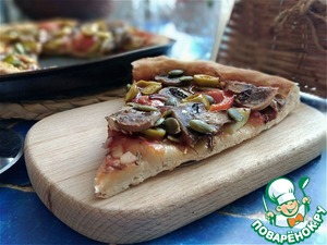 Постная пицца с авокадо Постная пицца с авокадо