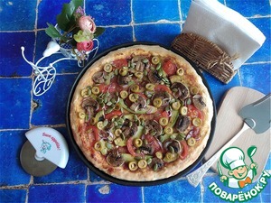 Постная пицца с авокадо Постная пицца с авокадо