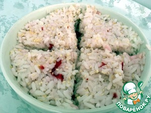 Кимбаб с перцем и маринованным огурцом