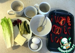 Кимбаб с перцем и маринованным огурцом