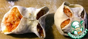 Манты с квашенной капустой и семгой Манты с квашенной капустой и семгой