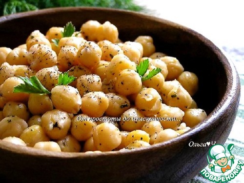 Нут с оливковым маслом и базиликом Нут с оливковым маслом и базиликом