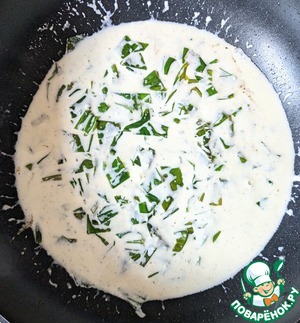 Паста со спаржей и черемшой