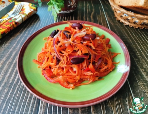 Постный салат "Алый"