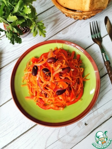 Постный салат "Алый"