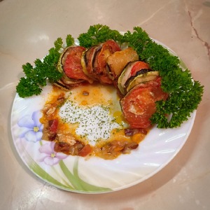 Рататуй с куриной грудкой Рататуй с куриной грудкой