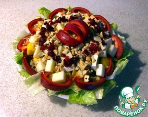 Салат "Экзотический цветок"