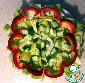 Салат "Экзотический цветок"