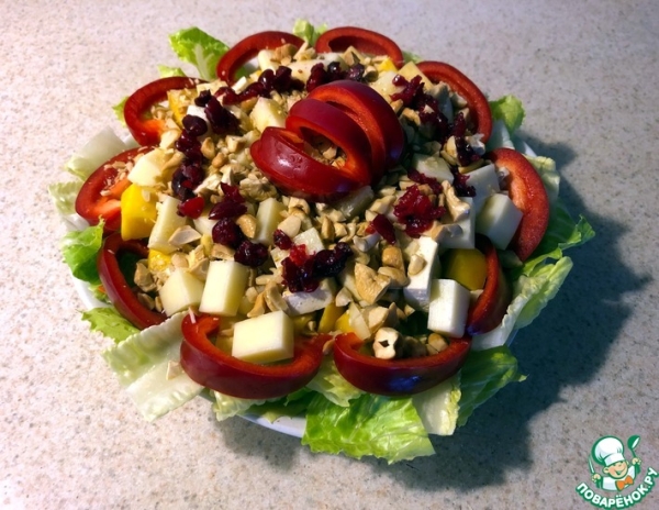 Салат "Экзотический цветок"