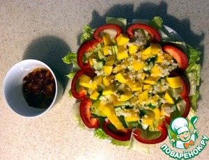 Салат "Экзотический цветок"