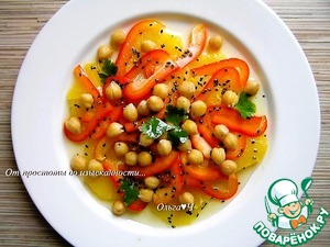 Салат с нутом и апельсином