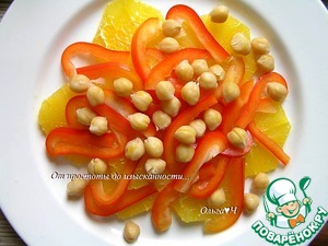 Салат с нутом и апельсином