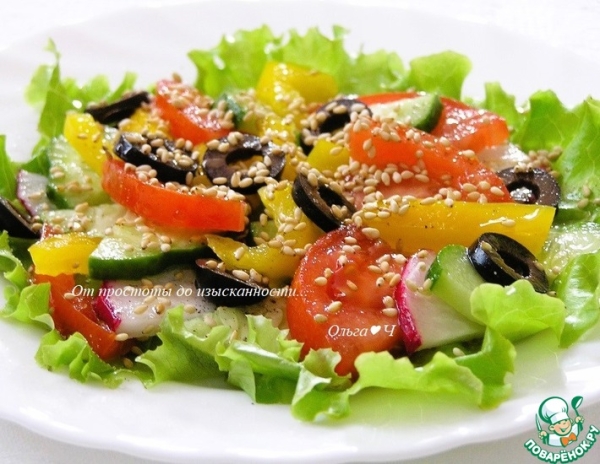 Салат "Весенние краски" Салат "Весенние краски"